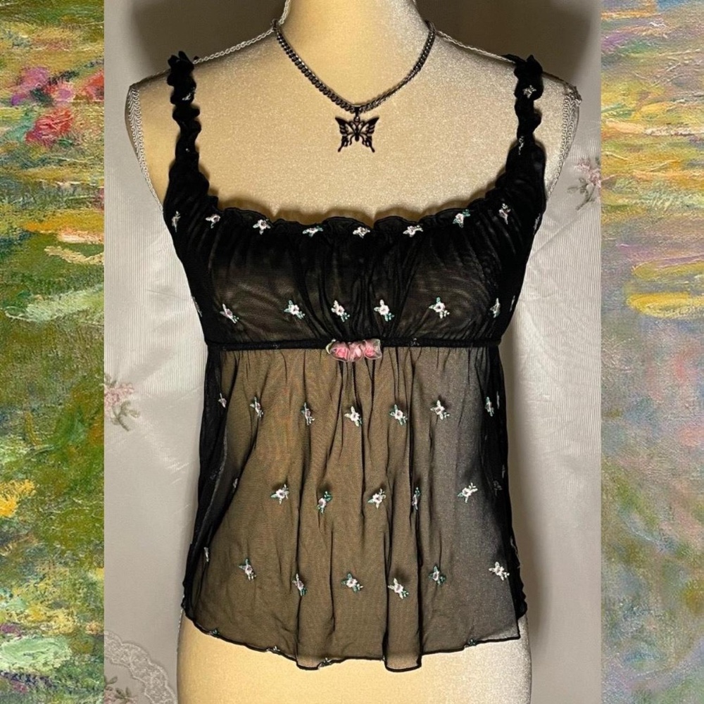 Beautiful 2003 mesh lingerie cami from Victoria's Secret